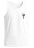 Herren Tank-Top mit Logo Print Palme Polygon Sommer Sonne Fashion Männer Muskelshirt Neverless®preview