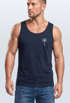 Herren Tank-Top mit Logo Print Palme Polygon Sommer Sonne Fashion Männer Muskelshirt Neverless®preview