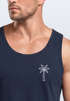 Herren Tank-Top mit Logo Print Palme Polygon Sommer Sonne Fashion Männer Muskelshirt Neverless®preview