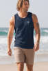 Herren Tank-Top mit Logo Print Palme Polygon Sommer Sonne Fashion Männer Muskelshirt Neverless®preview