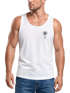 Herren Tank-Top mit Logo Print Palme Polygon Sommer Sonne Fashion Männer Muskelshirt Neverless®preview