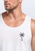Herren Tank-Top mit Logo Print Palme Polygon Sommer Sonne Fashion Männer Muskelshirt Neverless®preview
