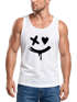 Herren Tank-Top mit Print Aufdruck Smile Techwear Fashion Streetstyle Trendmotiv Muskelshirt Neverless®preview
