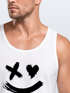 Herren Tank-Top mit Print Aufdruck Smile Techwear Fashion Streetstyle Trendmotiv Muskelshirt Neverless®preview