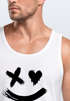 Herren Tank-Top mit Print Aufdruck Smile Techwear Fashion Streetstyle Trendmotiv Muskelshirt Neverless®preview