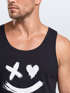 Herren Tank-Top mit Print Aufdruck Smile Techwear Fashion Streetstyle Trendmotiv Muskelshirt Neverless®preview