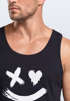 Herren Tank-Top mit Print Aufdruck Smile Techwear Fashion Streetstyle Trendmotiv Muskelshirt Neverless®preview