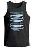 Herren Tank-Top mit Print Aufdruck Spruch respect the locals Fische Design Maritim Muskelshirt Sommer Fashion Neverless®preview