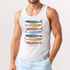 Herren Tank-Top mit Print Aufdruck Spruch respect the locals Fische Design Maritim Muskelshirt Sommer Fashion Neverless®preview