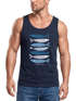 Herren Tank-Top mit Print Aufdruck Spruch respect the locals Fische Design Maritim Muskelshirt Sommer Fashion Neverless®preview