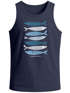 Herren Tank-Top mit Print Aufdruck Spruch respect the locals Fische Design Maritim Muskelshirt Sommer Fashion Neverless®preview