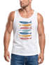 Herren Tank-Top mit Print Aufdruck Spruch respect the locals Fische Design Maritim Muskelshirt Sommer Fashion Neverless®preview