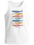 Herren Tank-Top mit Print Aufdruck Spruch respect the locals Fische Design Maritim Muskelshirt Sommer Fashion Neverless®preview