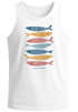 Herren Tank-Top mit Print Aufdruck Spruch respect the locals Fische Design Maritim Muskelshirt Sommer Fashion Neverless®preview