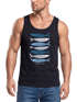 Herren Tank-Top mit Print Aufdruck Spruch respect the locals Fische Design Maritim Muskelshirt Sommer Fashion Neverless®preview
