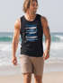 Herren Tank-Top mit Print Aufdruck Spruch respect the locals Fische Design Maritim Muskelshirt Sommer Fashion Neverless®preview