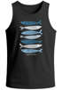 Herren Tank-Top mit Print Aufdruck Spruch respect the locals Fische Design Maritim Muskelshirt Sommer Fashion Neverless®preview