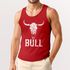 Herren Tank-Top mit Vintage Stierschädel Frontprint Schriftzug Muskelshirt Männer Outdoor Fashion Streetwear Neverless®preview
