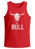 Herren Tank-Top mit Vintage Stierschädel Frontprint Schriftzug Muskelshirt Männer Outdoor Fashion Streetwear Neverless®preview