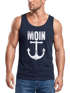 Herren Tank-Top Moin Anker Retro Printshirt T-Shirt Aufdruck Maritim Nordisch Muskelshirt Muscle Shirt Neverless®preview