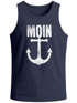 Herren Tank-Top Moin Anker Retro Printshirt T-Shirt Aufdruck Maritim Nordisch Muskelshirt Muscle Shirt Neverless®preview