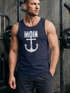 Herren Tank-Top Moin Anker Retro Printshirt T-Shirt Aufdruck Maritim Nordisch Muskelshirt Muscle Shirt Neverless®preview