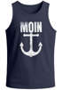 Herren Tank-Top Moin Anker Retro Printshirt T-Shirt Aufdruck Maritim Nordisch Muskelshirt Muscle Shirt Neverless®preview