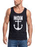 Herren Tank-Top Moin Anker Retro Printshirt T-Shirt Aufdruck Maritim Nordisch Muskelshirt Muscle Shirt Neverless®preview