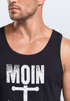 Herren Tank-Top Moin Anker Retro Printshirt T-Shirt Aufdruck Maritim Nordisch Muskelshirt Muscle Shirt Neverless®preview
