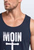 Herren Tank-Top Moin Anker Retro Printshirt T-Shirt Aufdruck Maritim Nordisch Muskelshirt Muscle Shirt Neverless®preview