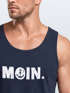Herren Tank-Top Moin Dialekt Norden Hamburg Anker Print Männer Fashion Streetstyle Muskelshirt Neverless®preview