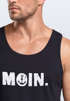 Herren Tank-Top Moin Dialekt Norden Hamburg Anker Print Männer Fashion Streetstyle Muskelshirt Neverless®preview