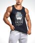 Herren Tank-Top Moin Kapitän Bart Anker Nordisch Nordmann Norddeutsch Print Aufdruck Fashion Streetstyle Muskelshirt Neverless®preview