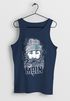 Herren Tank-Top Moin Kapitän Bart Anker Nordisch Nordmann Norddeutsch Print Aufdruck Fashion Streetstyle Muskelshirt Neverless®preview