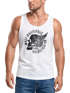 Herren Tank Top Motorrad Biker Totenkopf Skull Wings Vintage Neverless®preview