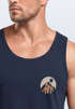 Herren Tank-Top Mountain Logoprint Outdoor Fashion Grafikshirt Männer Muskelshirt Sommer Baumwolle Neverless®preview