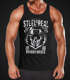 Herren Tank Top Muscle Shirt - Steel Is Real Biker Totenkopf Skull Stahlhelm Born To Ride - Moonworkspreview