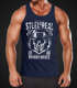 Herren Tank Top Muscle Shirt - Steel Is Real Biker Totenkopf Skull Stahlhelm Born To Ride - Moonworkspreview
