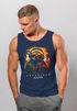 Herren Tank-Top Musik DJ Chill Faultier Print Aufdruck Relax Sommer Muskelshirt Neverless®preview