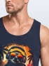 Herren Tank-Top Musik DJ Chill Faultier Print Aufdruck Relax Sommer Muskelshirt Neverless®preview