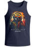 Herren Tank-Top Musik DJ Chill Faultier Print Aufdruck Relax Sommer Muskelshirt Neverless®preview
