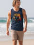 Herren Tank-Top Musik DJ Chill Faultier Print Aufdruck Relax Sommer Muskelshirt Neverless®preview