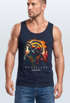 Herren Tank-Top Musik DJ Chill Faultier Print Aufdruck Relax Sommer Muskelshirt Neverless®preview