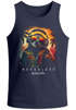 Herren Tank-Top Musik DJ Chill Faultier Print Aufdruck Relax Sommer Muskelshirt Neverless®preview