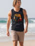 Herren Tank-Top Musik DJ Chill Faultier Print Aufdruck Relax Sommer Muskelshirt Neverless®preview