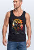 Herren Tank-Top Musik DJ Chill Faultier Print Aufdruck Relax Sommer Muskelshirt Neverless®preview