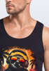 Herren Tank-Top Musik DJ Chill Faultier Print Aufdruck Relax Sommer Muskelshirt Neverless®preview