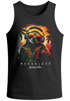 Herren Tank-Top Musik DJ Chill Faultier Print Aufdruck Relax Sommer Muskelshirt Neverless®preview