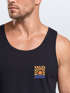 Herren Tank-Top Naturmotiv Brustlogo Sonne Aufdruck Streetstyle Grafikshirt für Urlaub Freizeit Muskelshirt Neverless®preview