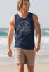 Herren Tank-Top North Shore Longboard Retro Surf Motiv Wellenreiten Muskelshirt Muscle Shirt Neverless®preview